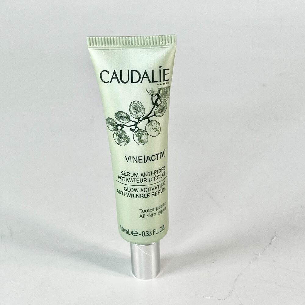Caudalie VineActiv Glow Activating Anti-wrinkle Serum Travel .33 fl oz 10ml New